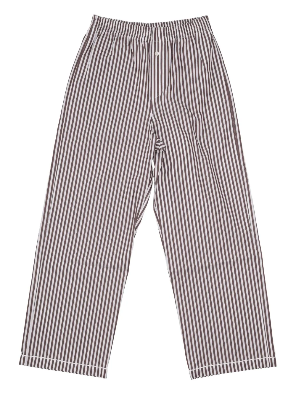 LA ROSE Gestreepte pyjamabroek Bruin