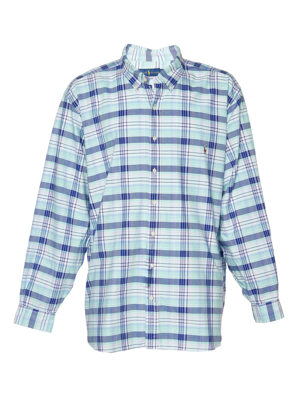 Polo Ralph Lauren Vintage plaid button-up shirt | Blue | Image 1