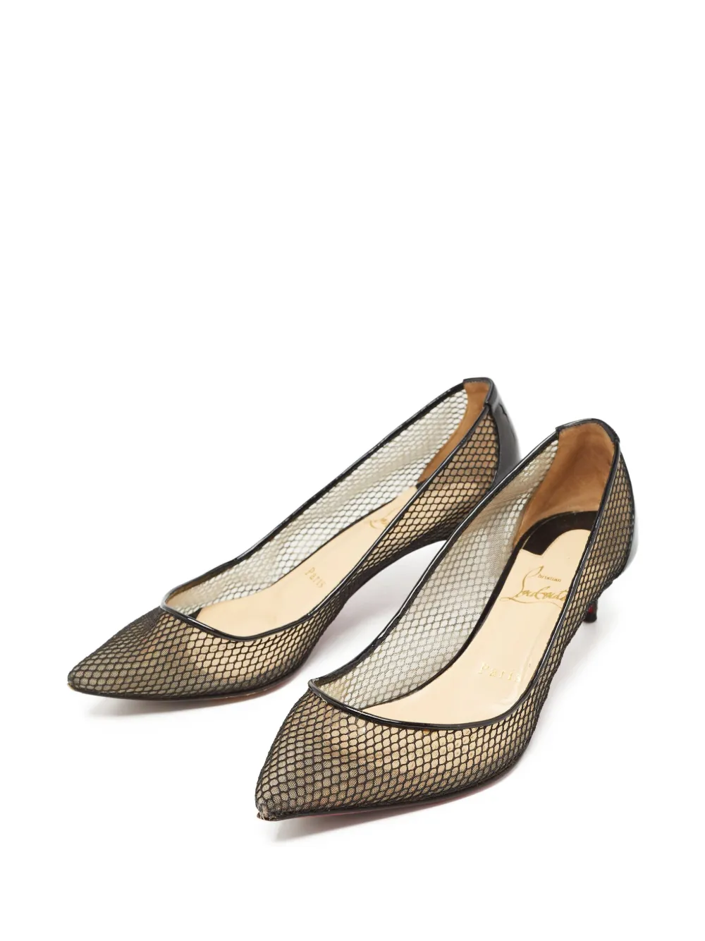 Christian Louboutin Pre-Owned 2024 50 mm Follies Resille pumps - Zwart
