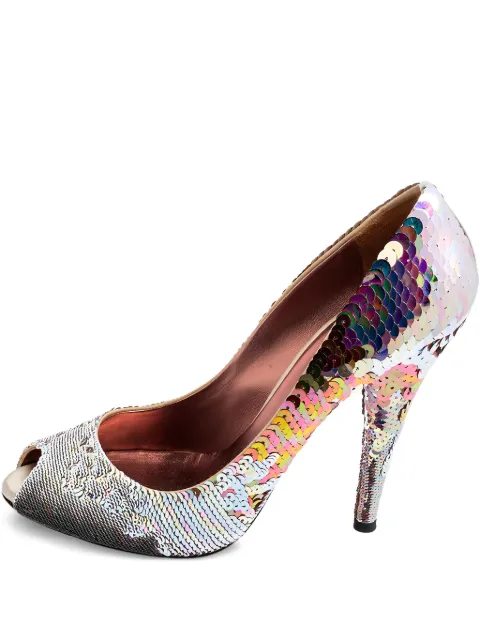 Miu Miu Pre-Owned 125mm Sequins Embellished pumps