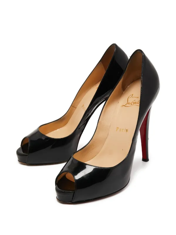 Christian Louboutin Pre-Owned New Very Privé peep-toe Pumps Black  FARFETCH PH