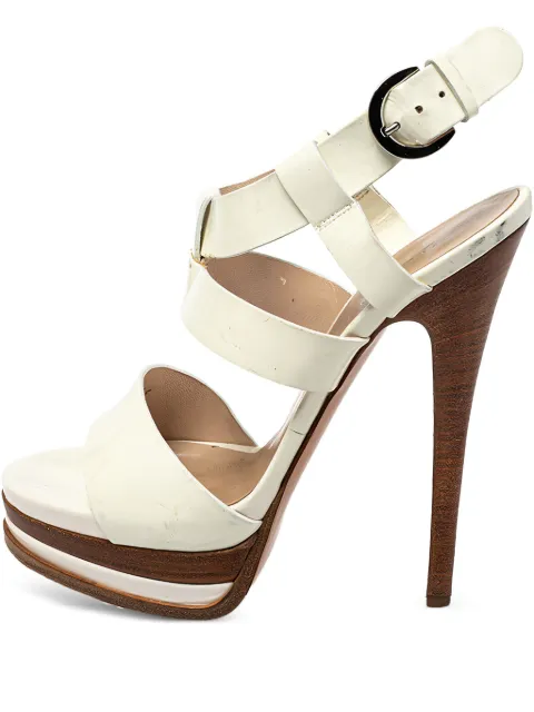 Casadei Vintage sandalias de charol con plataforma d 140mme