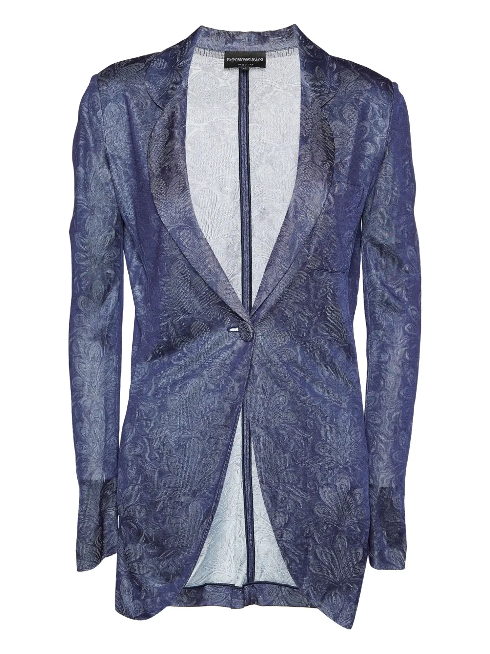 Emporio Armani Pre-Owned knitted blazer | Blue | Image 1