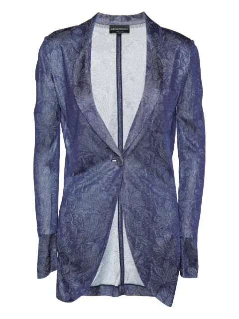 Emporio Armani Pre-Owned knitted blazer