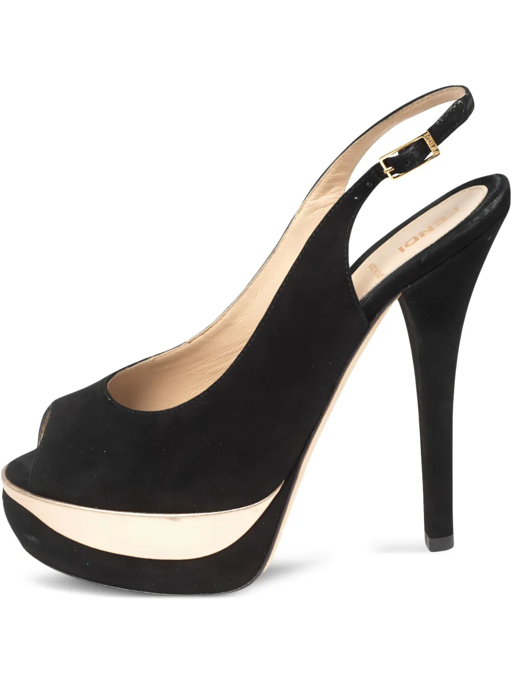 140mm suede pumps