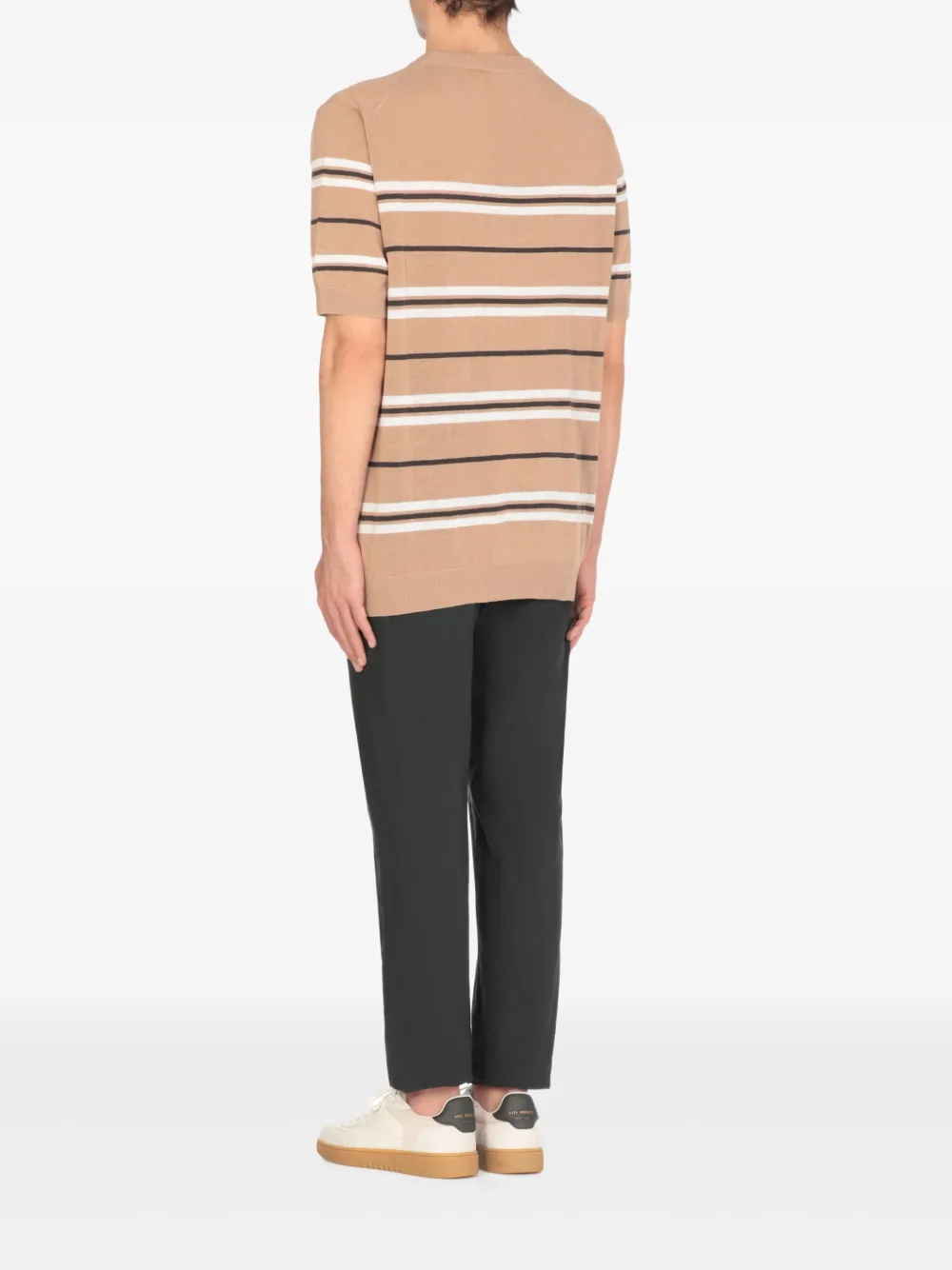 Peserico Gestreept T-shirt Beige