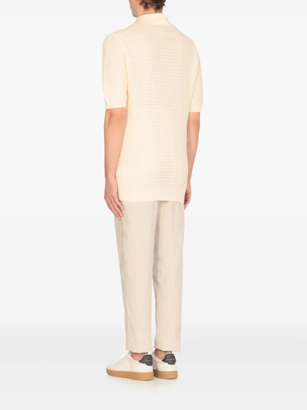 Peserico Poloshirt met korte mouwen Beige