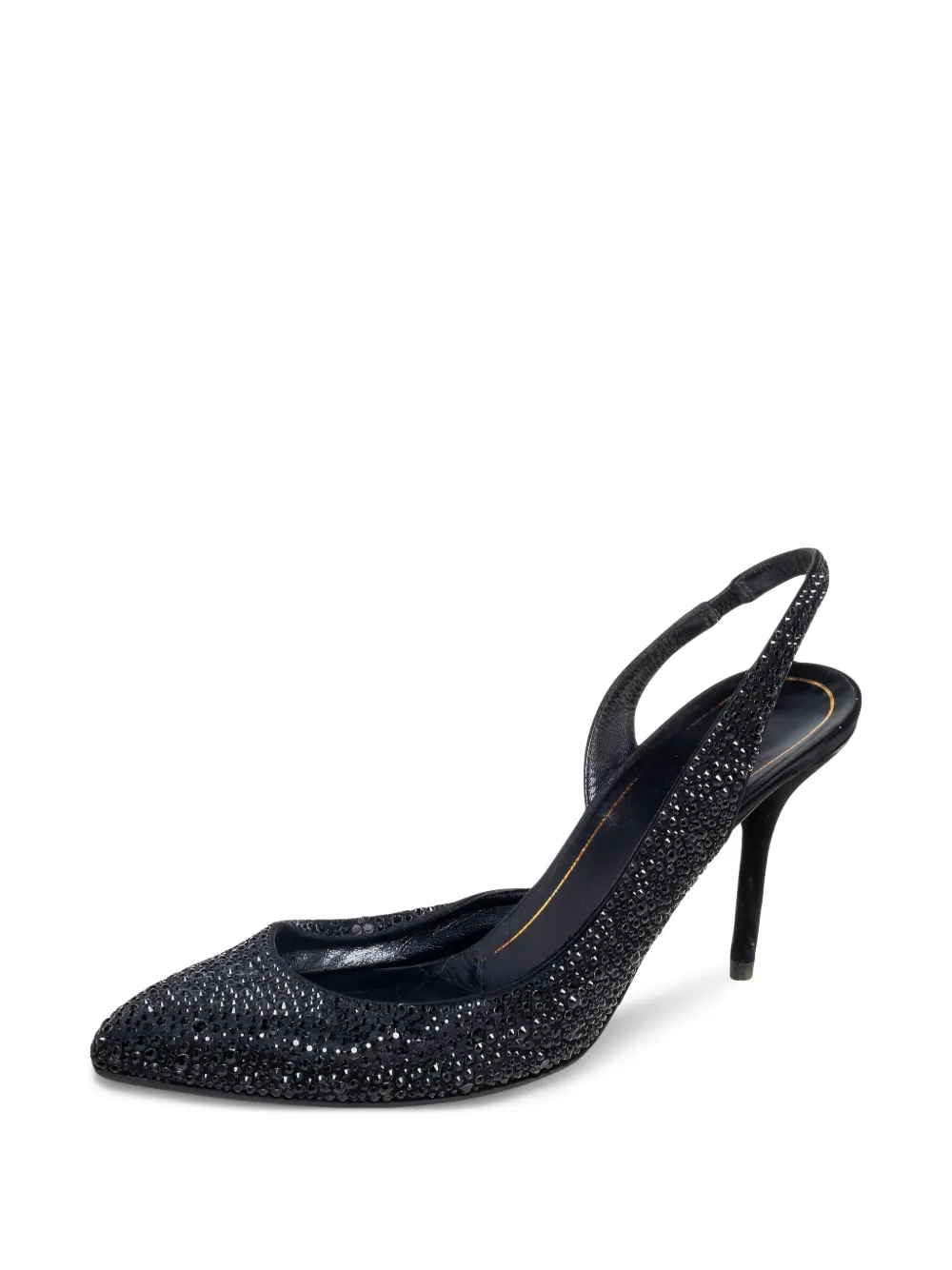 Gucci Pre-Owned 90 mm pumps met stras - Zwart