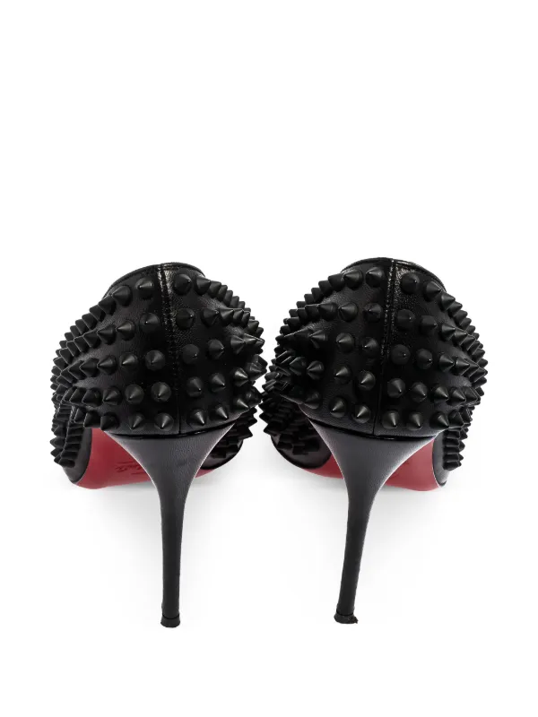 ルブタン/DORISPIKY BLACK 34 Christian Louboutin Pre-Owned 95mm spike-embellished Pumps
