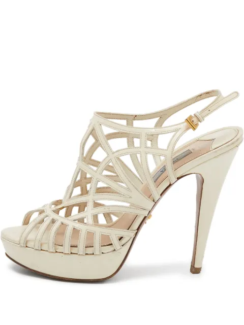 Prada Pre-Owned 130mm leather pumps