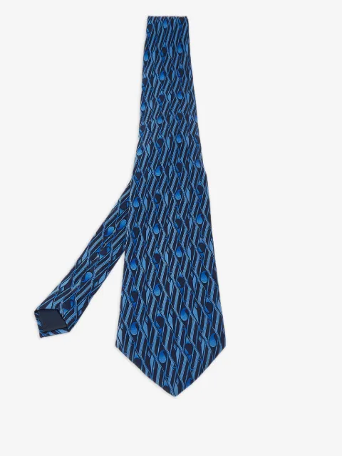 Lanvin Pre-Owned corbata con estampado de cachemira