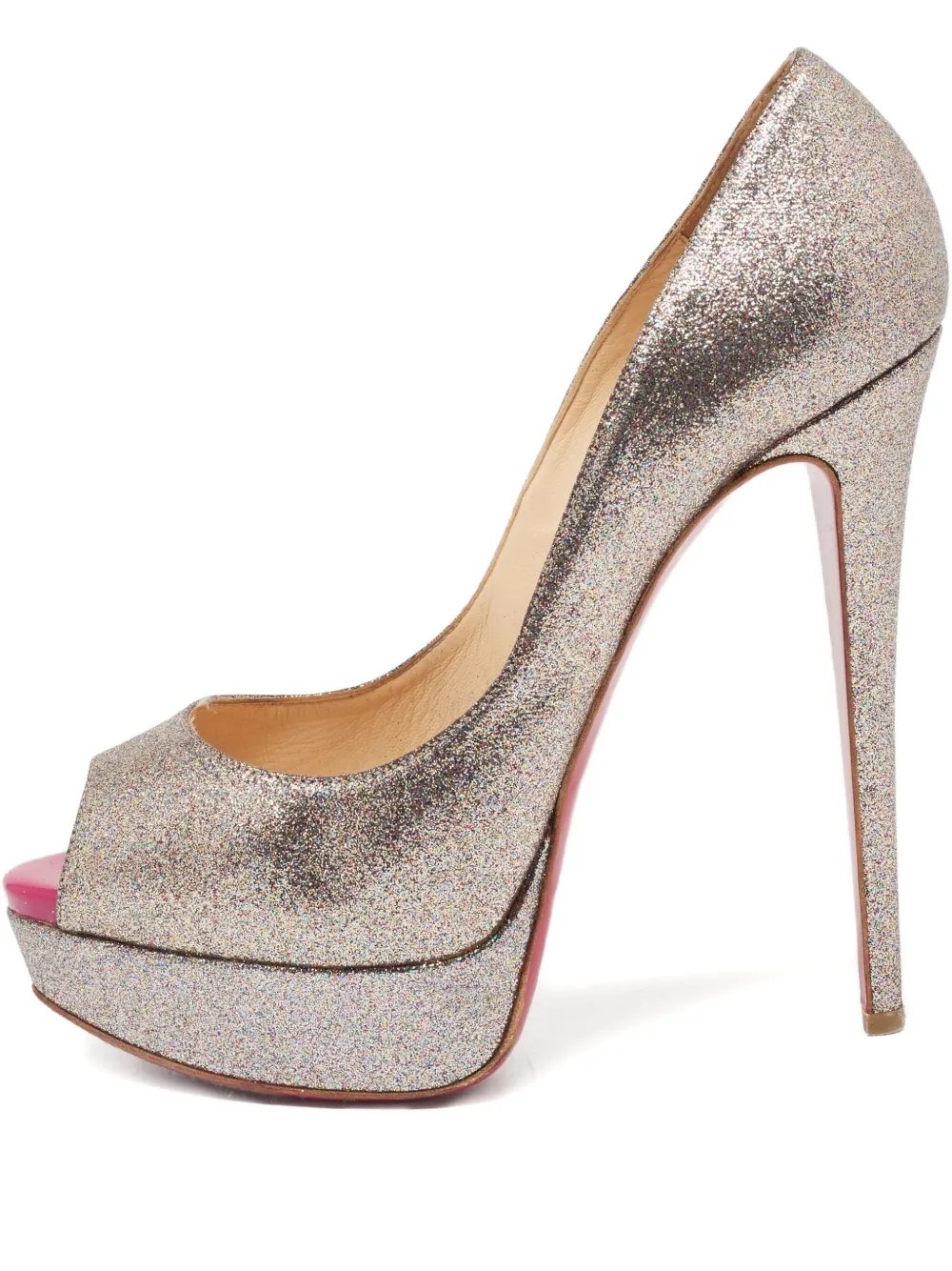 Christian Louboutin Pre-Owned 150mm Lady Peep pumps - Grigio