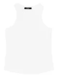 LA ROSE ribbed cotton tank top - White