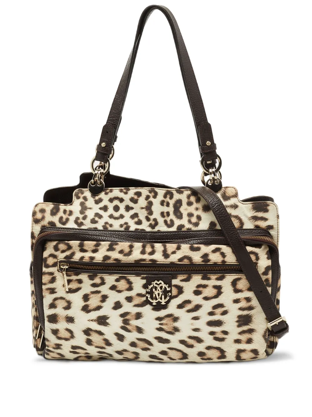 Roberto Cavalli Vintage Pre-owned leopard-print tote bag | Neutrals | Image 1