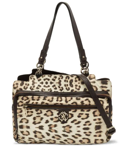Roberto Cavalli Vintage Pre-owned leopard-print tote bag