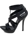 Versace Pre-Owned 130mm platform strappy sandals - Black