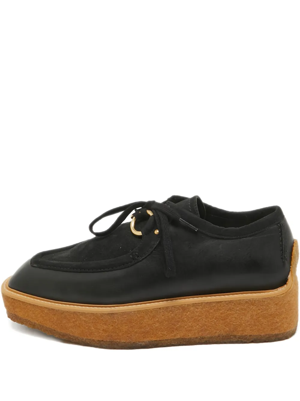 Stella McCartney Pre-Owned Brody platform suede leather desert boots | Black | Image 1