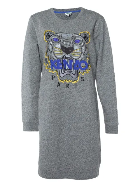 Kenzo Pre-Owned vestido estilo suéter con bordado tigre