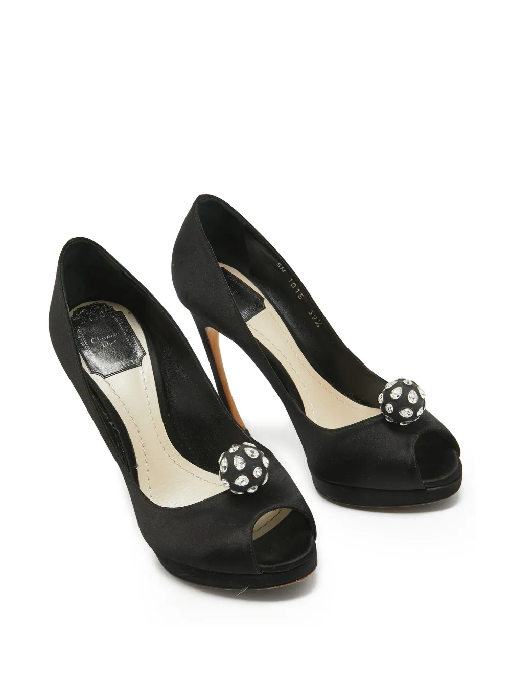 Christian Dior Pre-Owned Pumps verfraaid met kristallen - Zwart