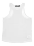 LA ROSE cotton jersey tank top - White