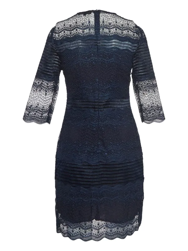 maje blue lace dress Sylvia Long dress lightblue female S