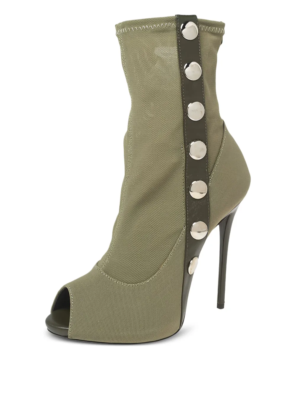 Giuseppe Zanotti Vintage Pre-owned 120 mm laarzen met studs - Groen