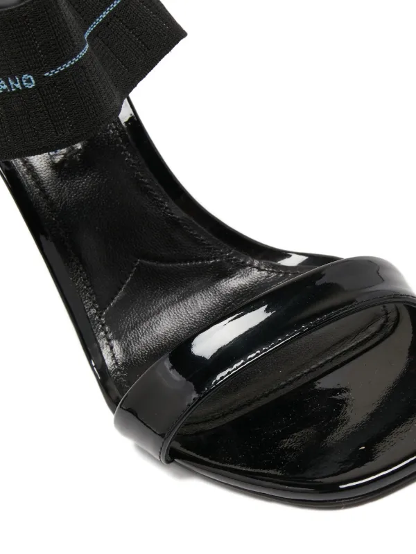 プラダ エナメル サンダル Prada Pre-Owned ストラップ エナメルレザーサンダル 95mm