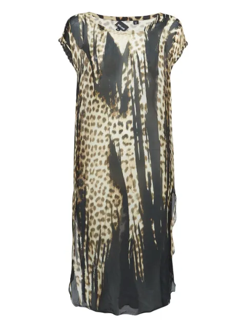 Just Cavalli Vintage leopard-print silk dress