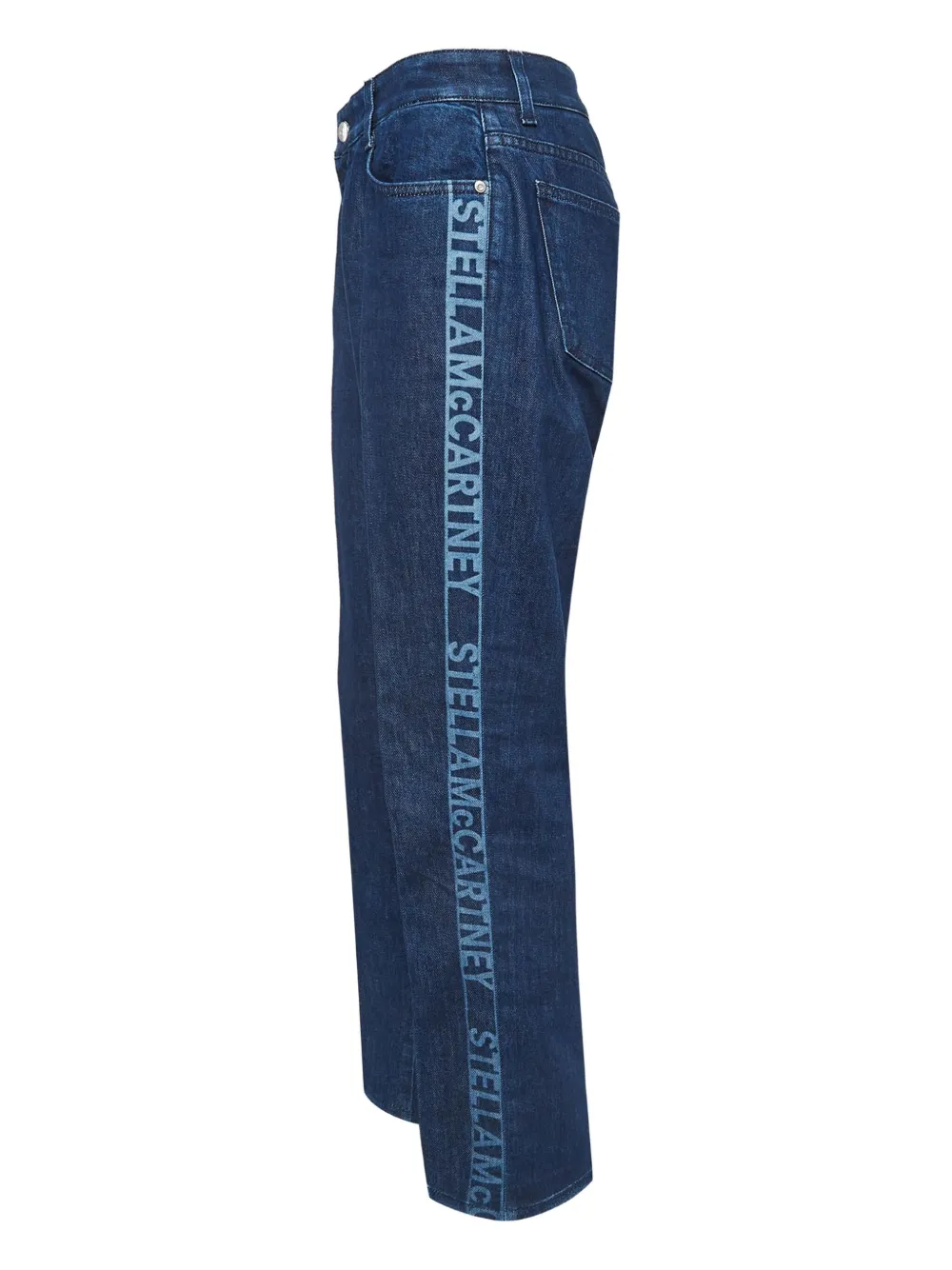 Stella McCartney Pre-Owned logo-stripe jeans | Image 2