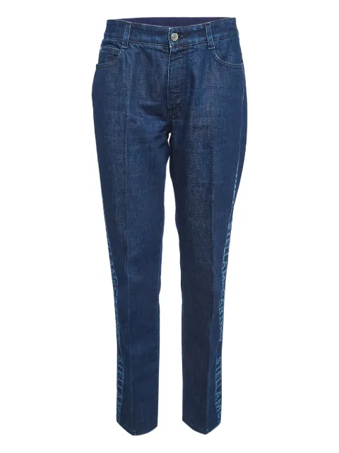 Stella McCartney Pre-Owned jeans con franjas del logo