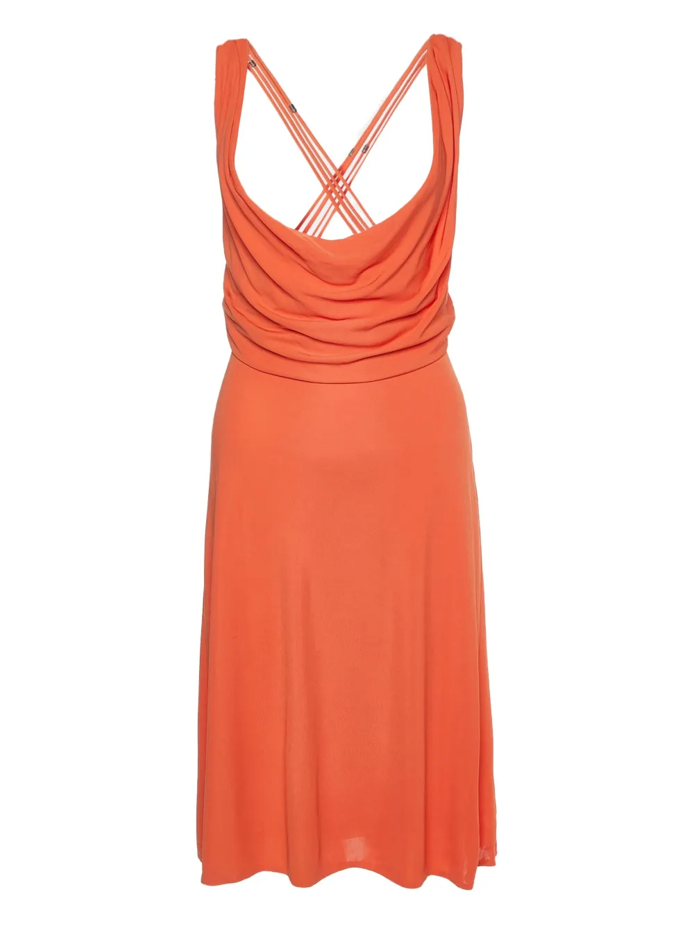 Versace Pre-Owned draped mini dress | Orange | Image 1