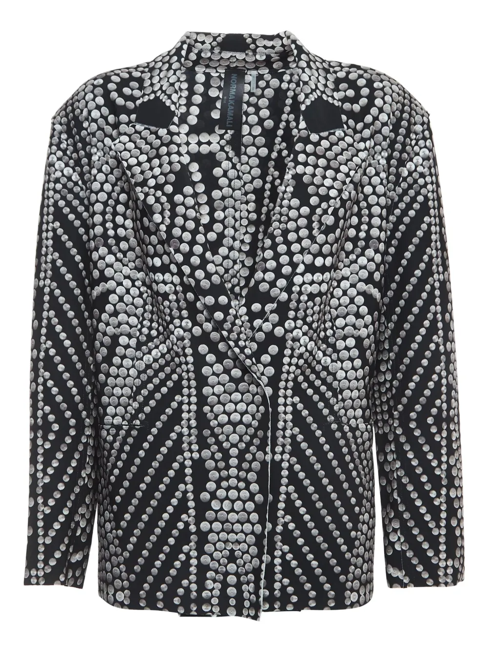 Norma Kamali Vintage beaded patterned blazer | Black | Image 1