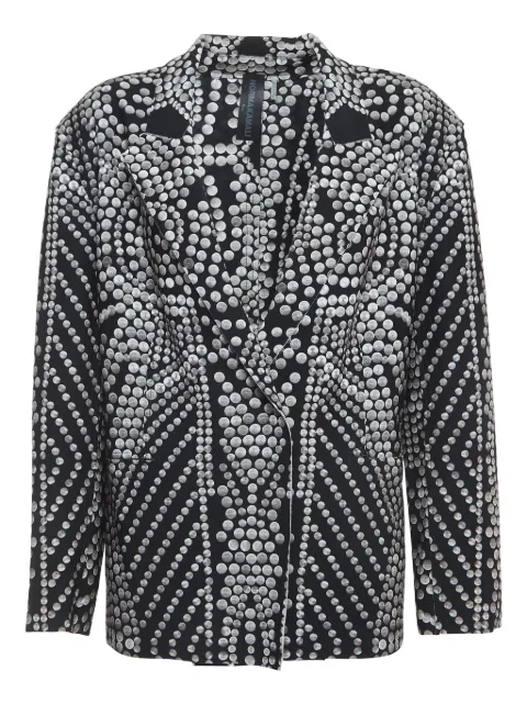 Norma Kamali Vintage beaded patterned blazer