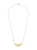 Carolina Herrera pre-owned interlocking-logo pendant necklace - Gold