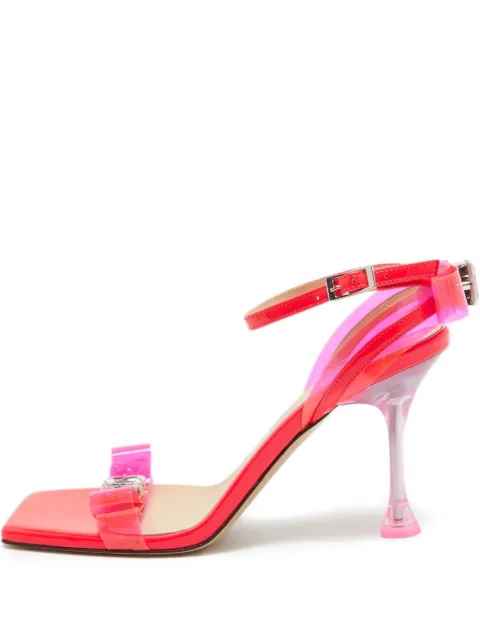 MACH & MACH pre-owned 90mm transparent-strap sandals