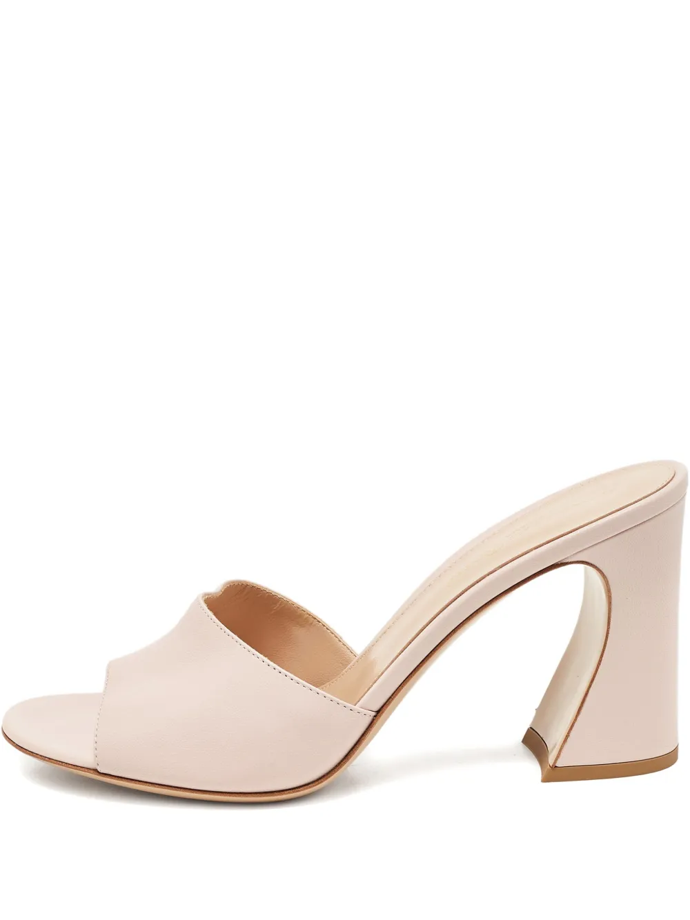 Gianvito Rossi leather heeled mules | Pink | Image 1