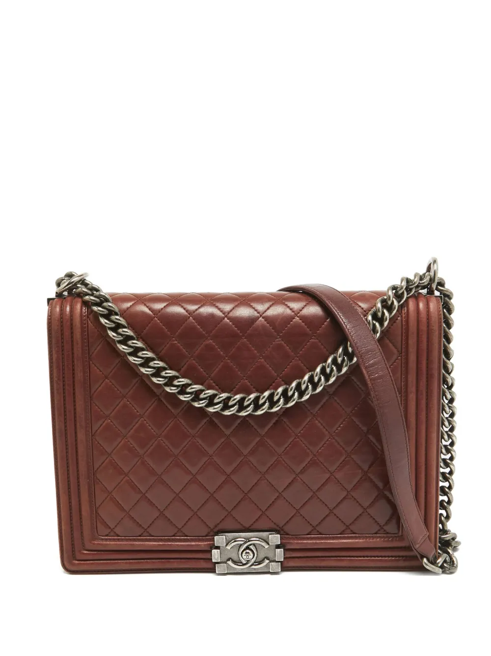 CHANEL Pre-Owned 2011 ボーイ ショルダーバッグ - ブラウン CHANEL Pre-Owned 2011 ボーイ ショルダーバッグ - ブラウン