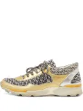 CHANEL Pre-Owned metallic-effect tweed sneakers - Silver