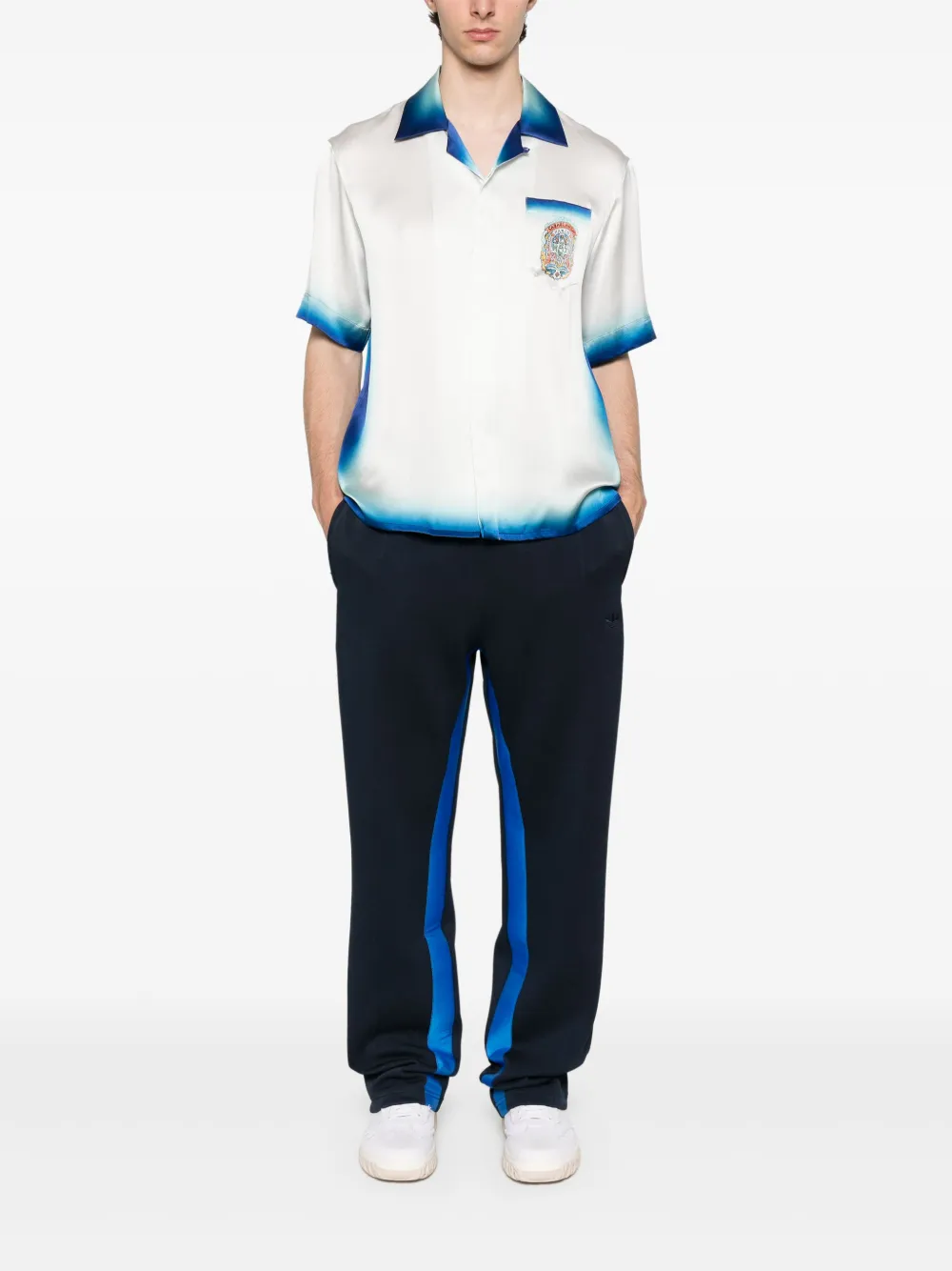 Adidas x Wales Bonner straight-leg trousers - Blauw