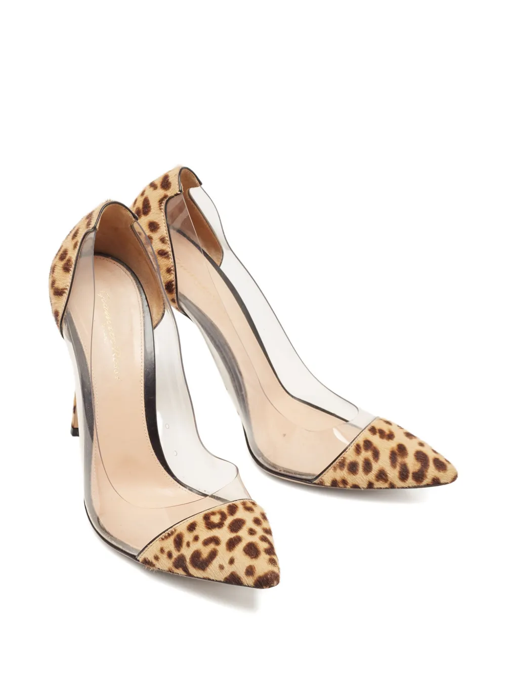 Gianvito Rossi 120mm Plexi leopard-print pumps | Image 2