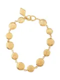 CHANEL Pre-Owned logo-embossed charm bracelet - Gold