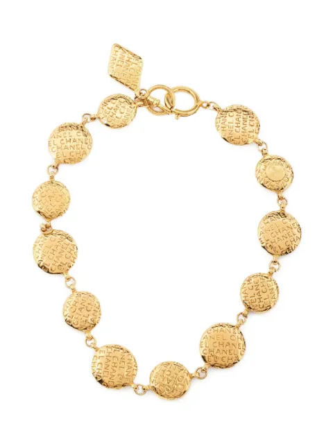 CHANEL Pre-Owned armband med präglad logotyp