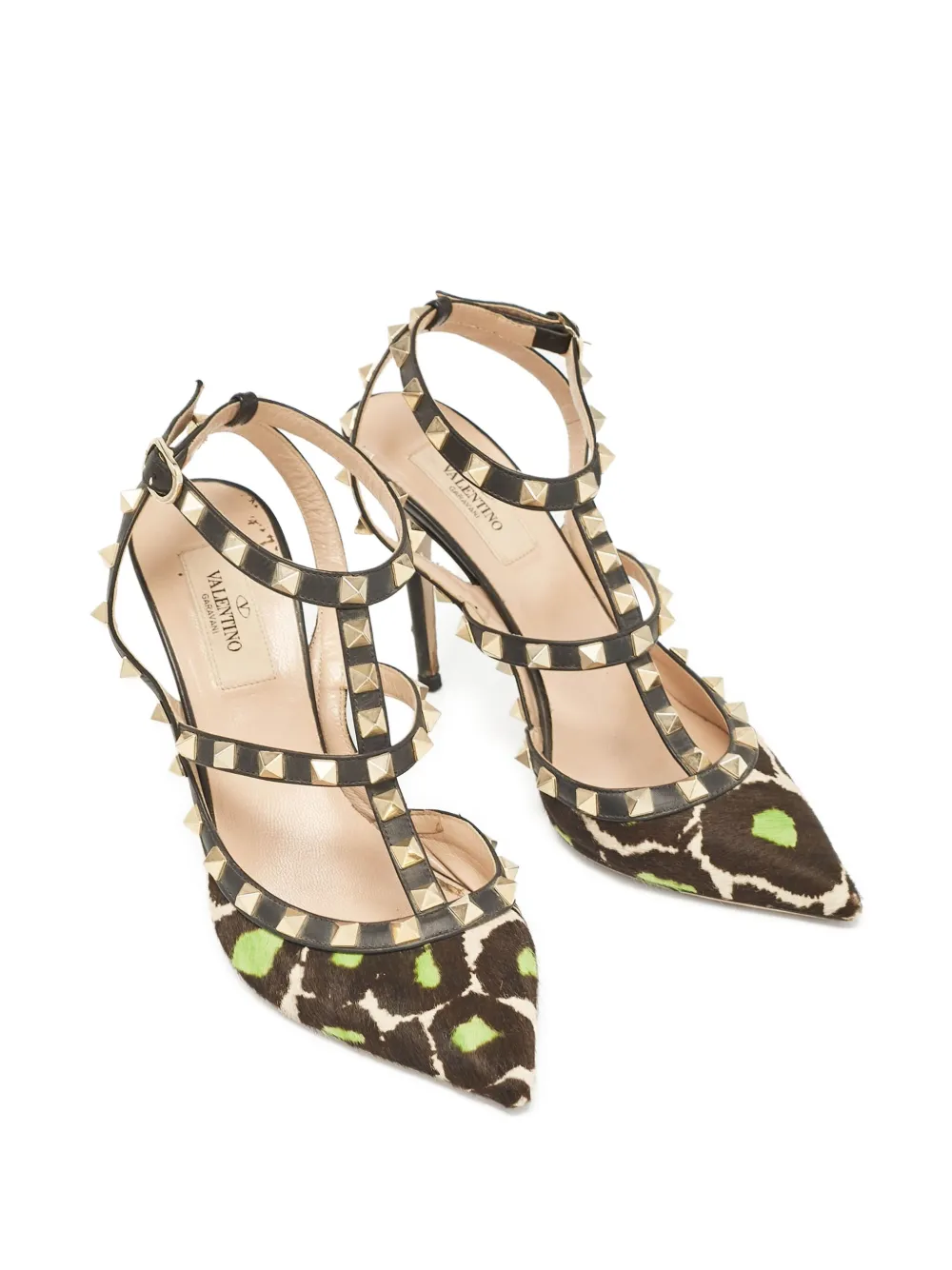 Valentino Garavani Pre-Owned 100 mm Rockstud pumps - Bruin