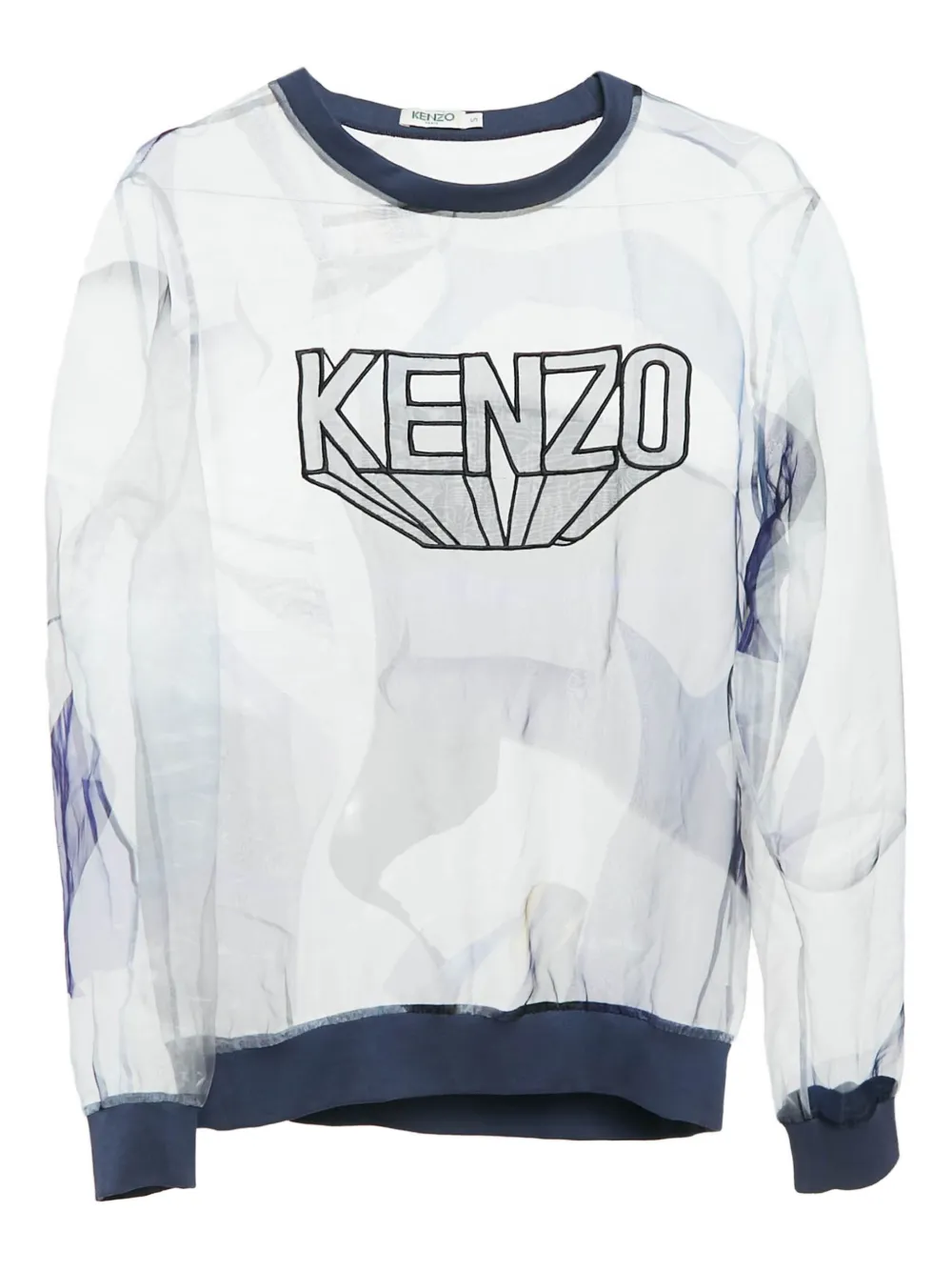 sheer logo sweatshirt