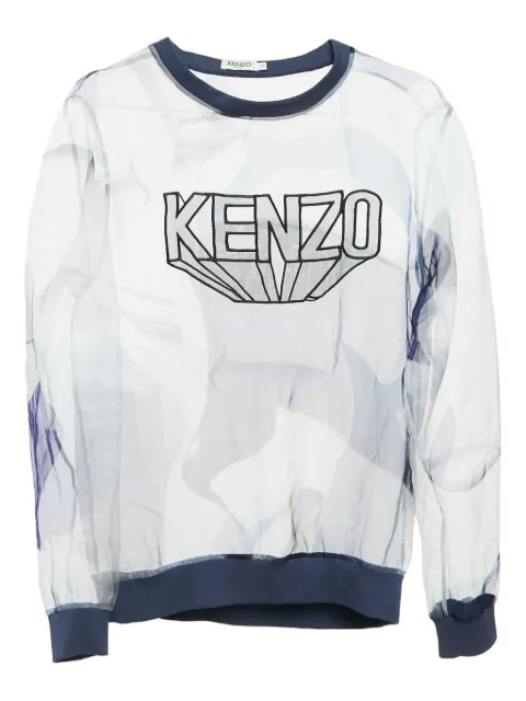Kenzo Pre-Owned sheer logo sweatshirt