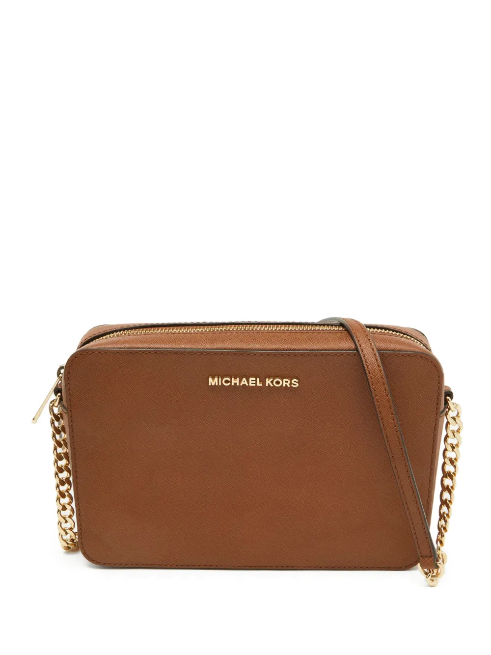 Michael Kors Vintage chain-embellished crossbody bag - ブラウン Michael Kors Vintage chain-embellished crossbody bag - ブラウン
