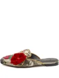 Dolce & Gabbana Pre-Owned embroidered floral slip-on mules - Neutrals