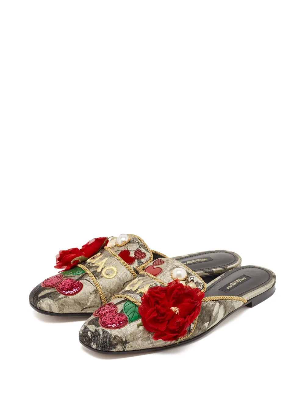 Dolce & Gabbana Pre-Owned embroidered floral slip-on mules | Image 2