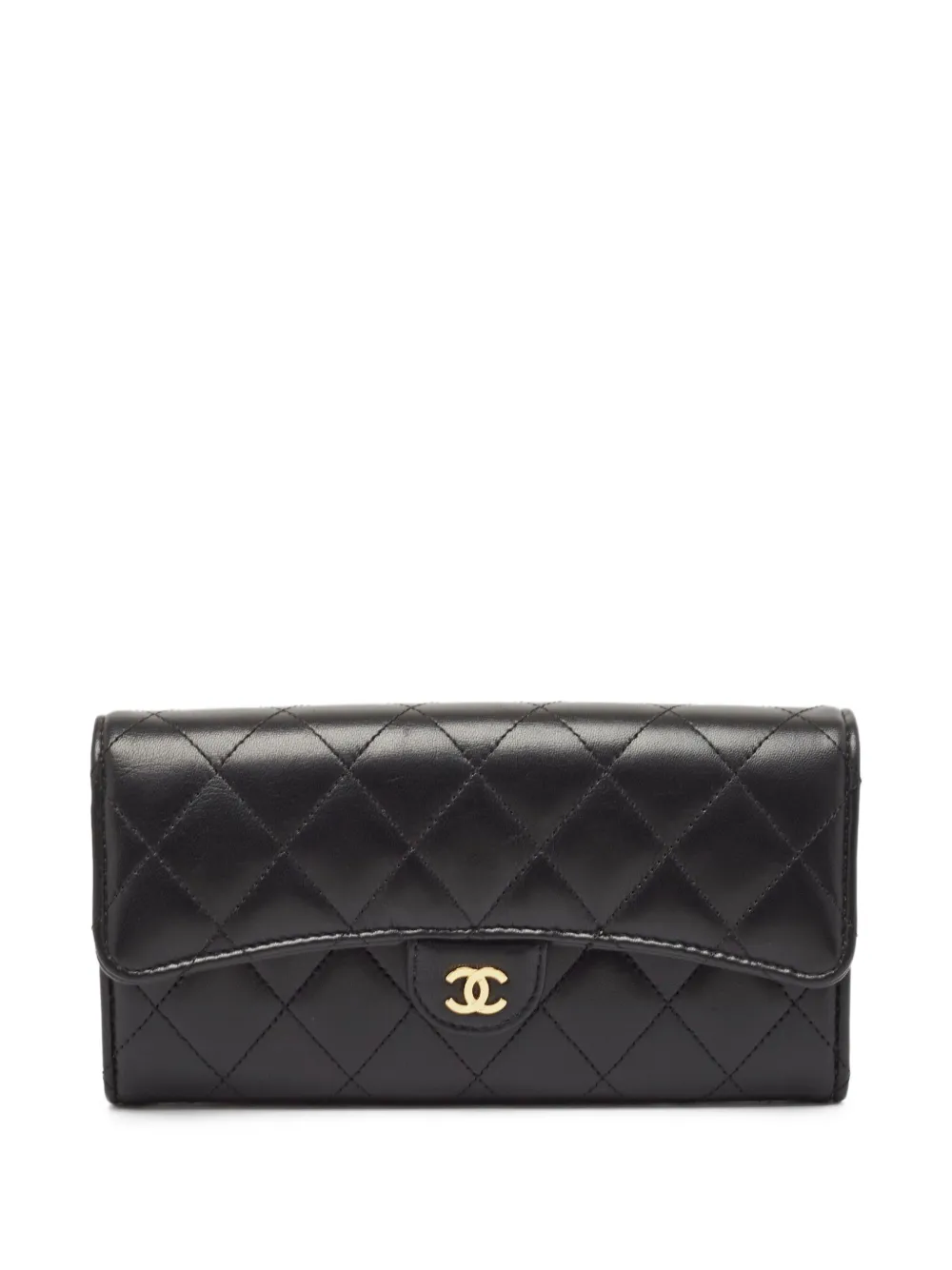 CHANEL Pre-Owned quilted leather wallet | Black | Image 1