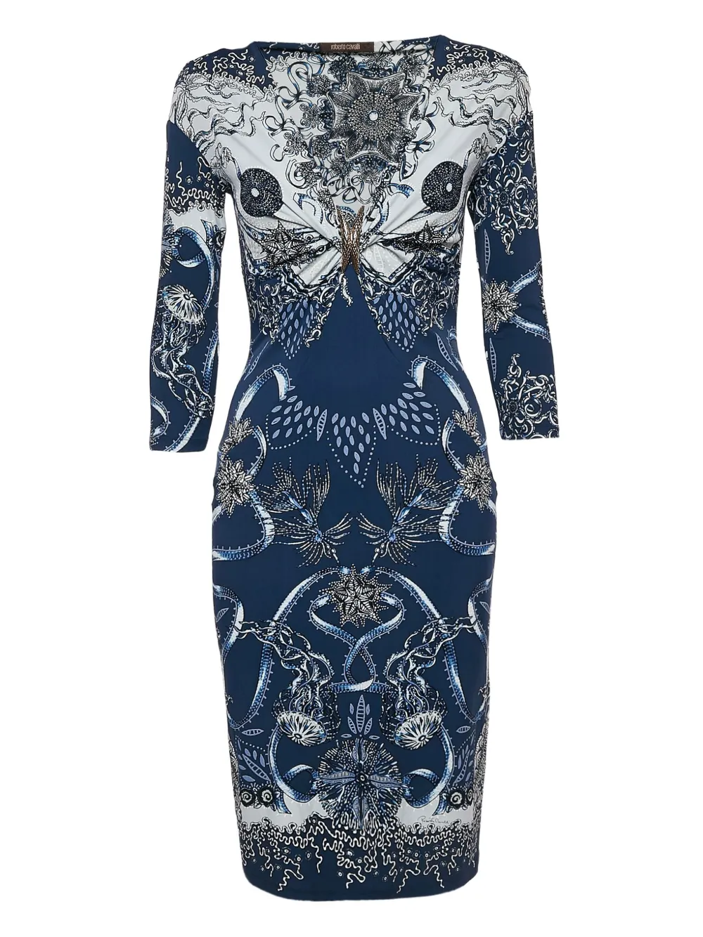 printed bodycon dress
